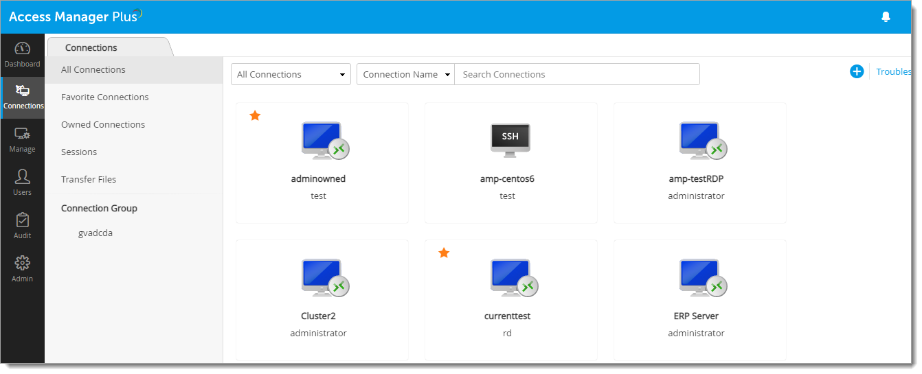 Access Manager Plus admin portal