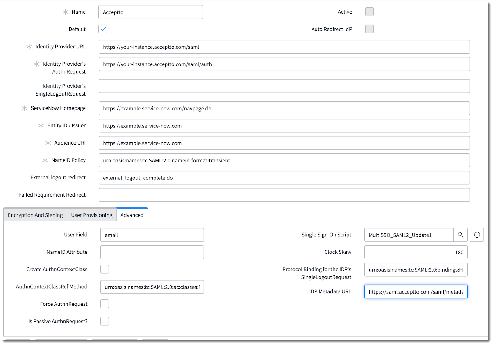 servicenow_advanced_settings.png