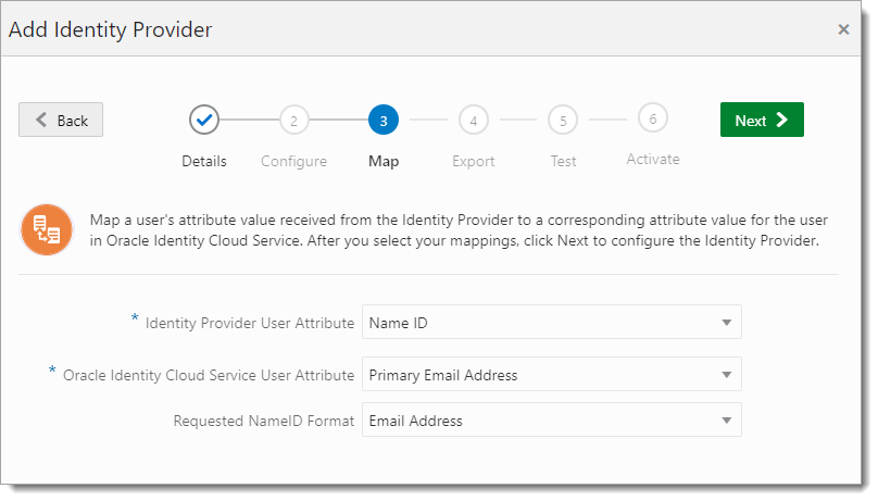 Map IdP attributes